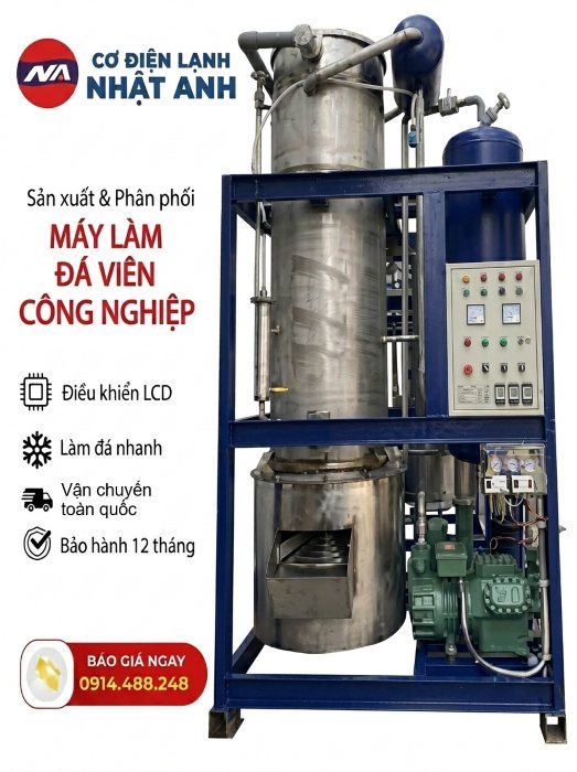 Máy làm đá viên 1 tấn – Máy đá viên công nghiệp